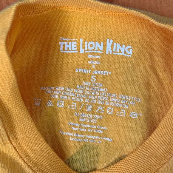 The Lion King Spirit Jersey Adult Small Ombre Orange Yellow Walt Disney World S - Picture 3 of 11